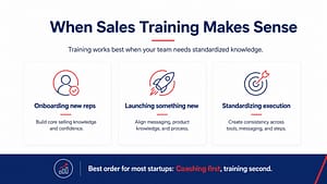 When Sales Training Makes Sense