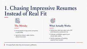 Chasing Impressive Resumes Instead of Real Fit